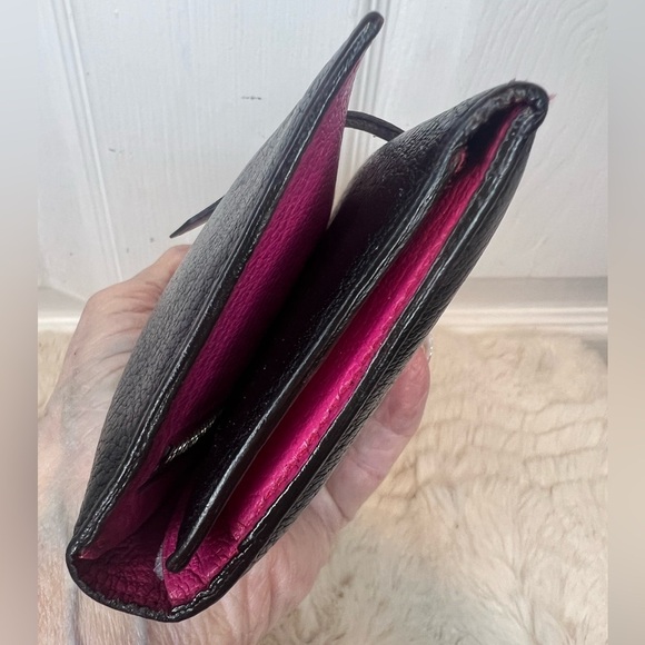 HERMES BEARN TRIFOLD LEATHER WALLET BLACK - Picture 5 of 15